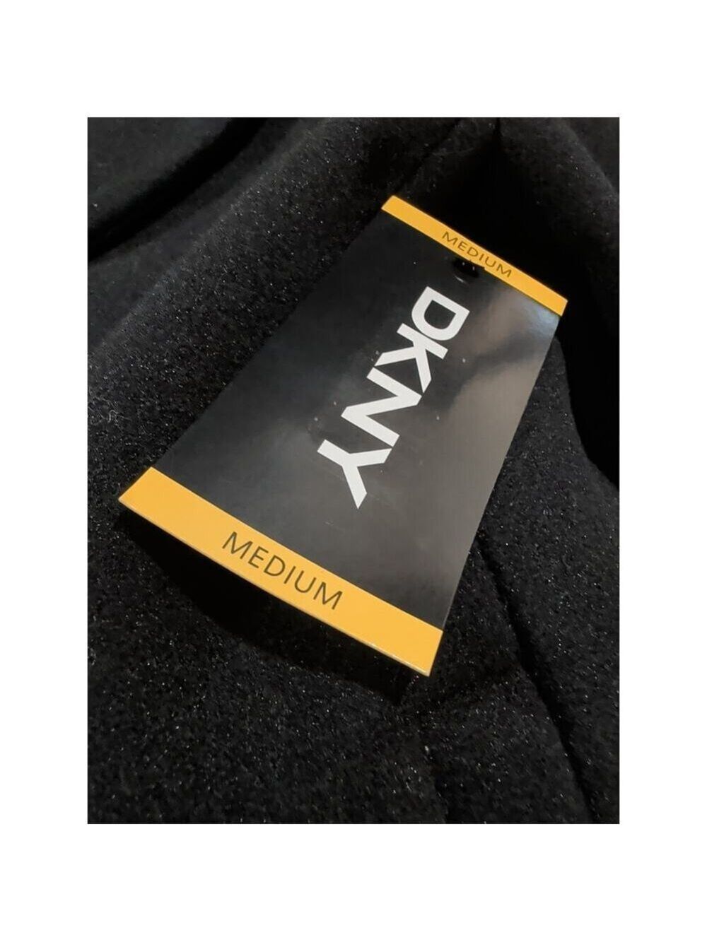 DKNY Women's Fashion Coat Black Size M - Picture 4 of 4